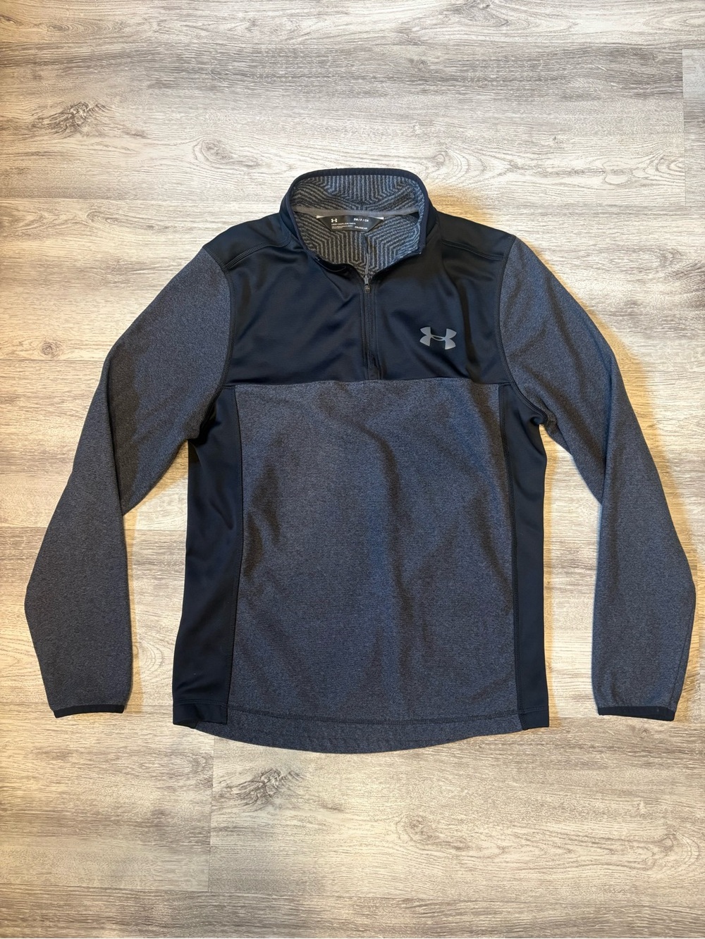 Under Armour Men’s Black and Gray Performance Quarter-Zip Pullover